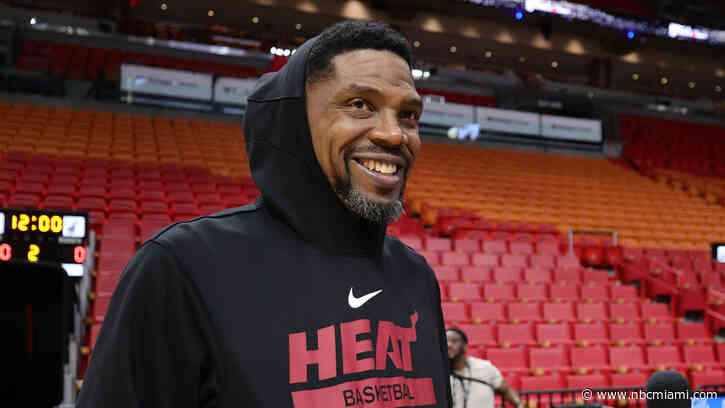 Udonis Haslem back with the Miami Heat, but this time as a vice president