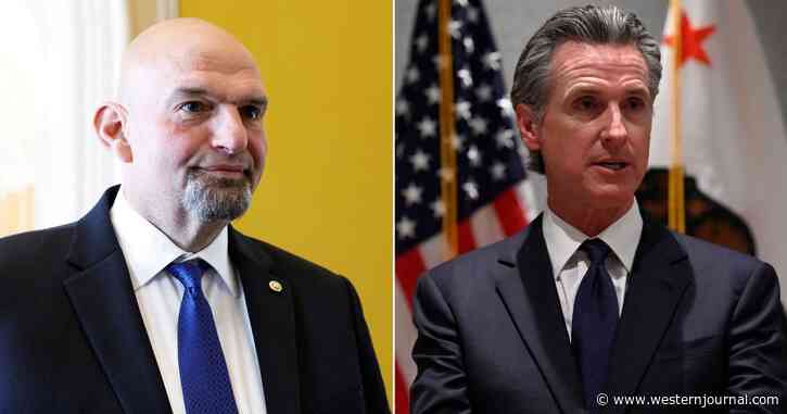 Fetterman Takes Shot at Newsom for Not Having Guts to Announce Run Against Biden