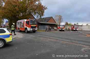 FW-ROW: Feuer in Lagerhalle - Feuerwehr verhindert schlimmeres