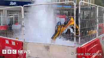 Sheffield burst water main causes disruption in city centre