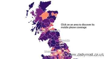 Do YOU live in a mobile phone 'not-spot'? Vodafone interactive map reveals how strong 4G and 5G signal is in your area