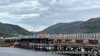 Major refurbishment of historic Dovey Junction viaduct along the Cambrian line is complete
