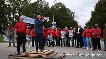Biden to meet with Pritzker, United Auto Workers president in Illinois