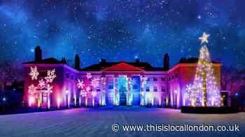 Christmas at Kenwood 2023 map of light trail Hampstead Heath