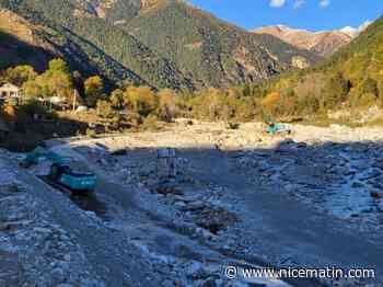 Tempête Aline: une piste ouverte pour relier Saint-Martin-Vésubie à Valdeblore