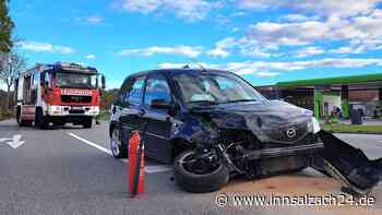 Entgegenkommendes Auto übersehen – Crash im Kraiburger Gewerbegebiet