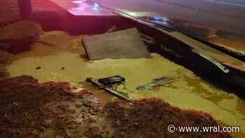 Crews working to repair water main break on Hope Mills Road in Fayetteville