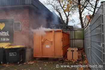 Feuer am Edeka-Markt Speicher in Werther