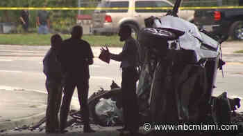 Driver, 15, killed and teen girl critical after speeding car crashes while fleeing cops in Kendall