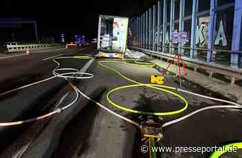 FW Helmstedt: LKW Brand BAB2 Helmstedt Zentrum