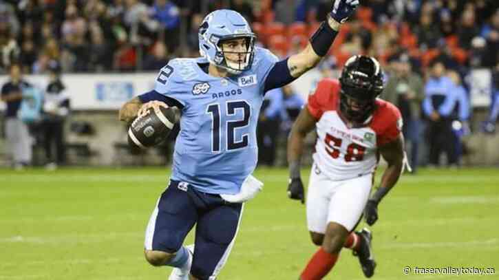 Quarterback Kelly one of eight Argos named to CFL all-star squad