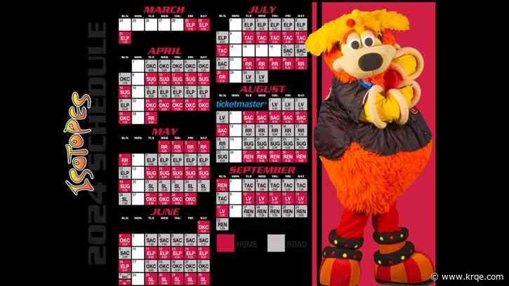 Albuquerque Isotopes announce 2024 home game schedule