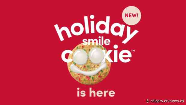 Calgary Tim Horton's restaurants will see Holiday Smile Cookies next week