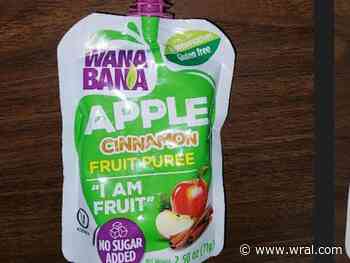 Fruit pouches blamed for Wake Forest child's high lead levels