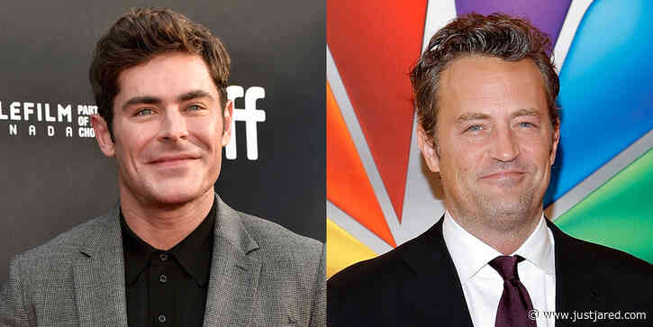 Zac Efron Reacts to Matthew Perry's Desire for Him to Star in Biopic About 'Friends' Actor's Life