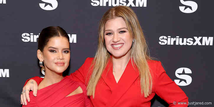 Kelly Clarkson & Maren Morris Heat Things Up in Red-Hot Outfits During SiriusXM Event