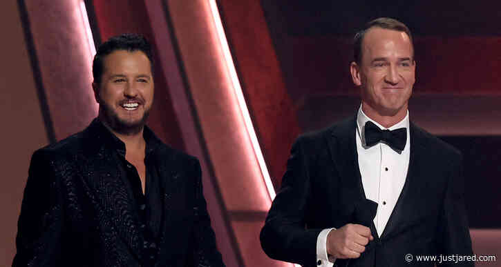 Luke Bryan & Peyton Manning Crack Jokes About Taylor Swift & Travis Kelce in CMA Awards 2023 Monologue