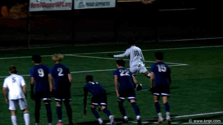 High school soccer tournament semi-final highlights