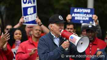 Biden travels to Illinois auto plant; will meet with Pritzker, UAW President