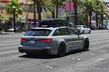 Gespot – Audi RS6 heeft een hele zware dakkoffer