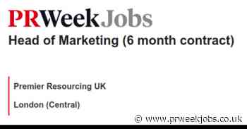 Premier Resourcing UK: Head of Marketing (6 month contract)