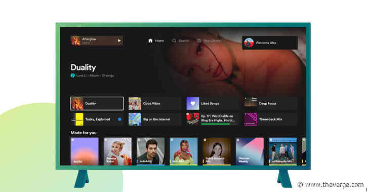 Spotify’s redesigned TV app works more like your phone