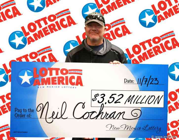 Albuquerque man claims $3.52 million Lotto America jackpot