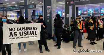 Protest held at Toronto’s Union Station over Israel-Hamas conflict