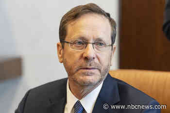 Israel's president tells NBC News there's no 'real offer' from Hamas to free hostages