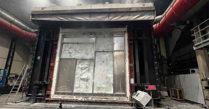 AGC Glass Europe: Pyrobel Brandschutzglas besteht Brandschutztest EI60 erfolgreich