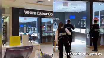 Video shows 'brazen' smash-and-grab robbery at jewelry store in Brampton