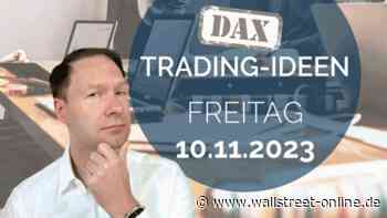 DAX-Tradingideen: DAX mit Berührung der großen Trendlinie: Shortsignal?