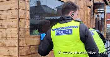 Two men arrested as police seize drugs and cash following raids in Northumberland