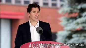 Prime Minister Justin Trudeau in northern Ontario on Friday