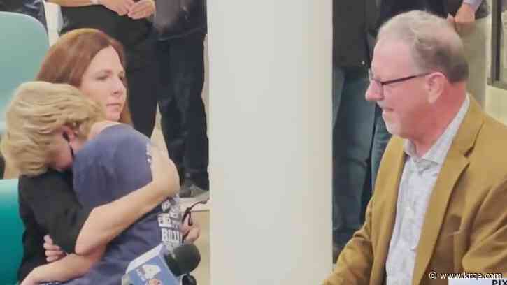 'It feels like I was right next to him': Son hears fallen firefighter's heartbeat after organ donation