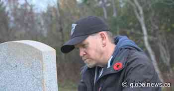 N.B. man honours veterans by restoring memorial damaged by vandals