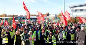 Go North East workers vow they won't back down in bus strike row as hundreds protest outside depot
