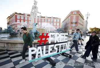 Des citoyens déploient une structure #FreePalestine à Nice, la police les déloge et les verbalise