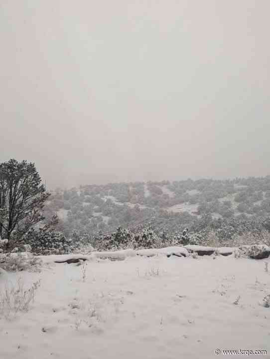 PHOTOS: Snow hits parts of New Mexico Friday morning