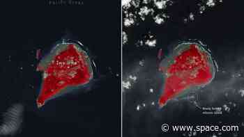 A volcanic eruption gave birth to a new island, and a NASA satellite saw it from space (photo)