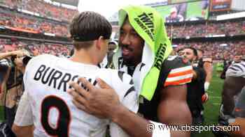 Browns' Myles Garrett gives Joe Burrow 'the nod' over Lamar Jackson right before facing Ravens QB in Week 10