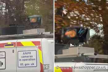 Viral video shows sex toy stuck on ULEZ camera van in Bexley