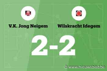 VK Jong Neigem sleept gelijkspel uit de brand in de thuiswedstrijd tegen Wilskracht Idegem