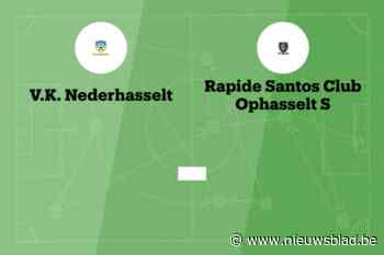 Wedstrijd tussen VK Nederhasselt B en Rapide Ophasselt afgelast