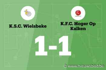 SC Wielsbeke deelt thuis de punten met HO Kalken