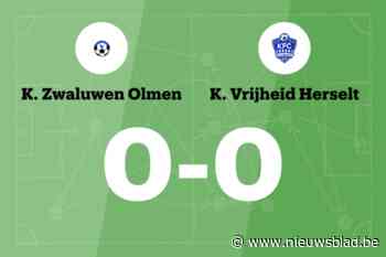 Doelpuntloos gelijkspel tussen Olmen en Herselt