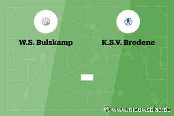 Wedstrijd tussen WS Bulskamp en SV Bredene B afgelast