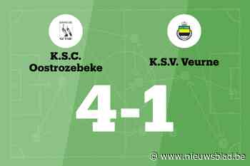 SC Oostrozebeke zet ongeslagen reeks voort tegen SV Veurne