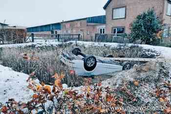 Wagen belandt in waterput in Alken, bestuurder (29) onderkoeld