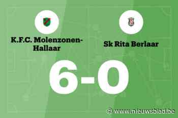 Vercammen scoort drie keer, Hallaar verslaat Rita Berlaar